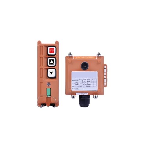 OUTFYT Mando a Distancia Industrial inalámbrico, polipasto eléctrico, Control Remoto, bobinado de Motor, interruptores de Chorro de, F21-2S,Respuesta Rápida(24-48)
