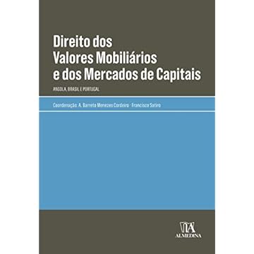 Capa do livro Direito dos Valores Mobiliários e dos Mercados de Capitais: Angola, Brasil e Portugal