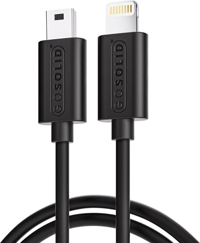 GO SOLID! Cable Cargador de carga compatible con Micro USB - Lightning - Negro