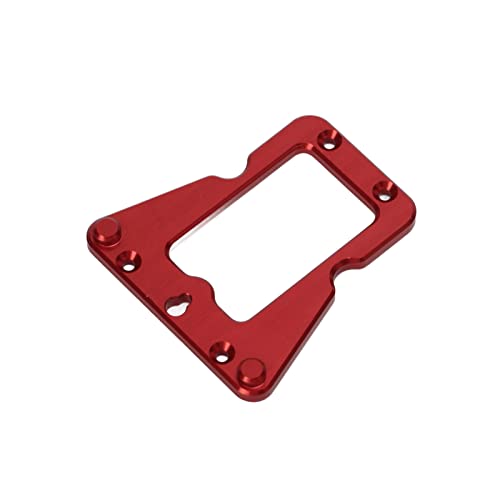 Chasis superior de aleación RC y placa de aluminio roja para coche LaTrax Teton 1/18 3
