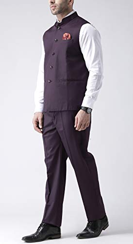 Image of hangup Men's Synthetic Notch Lapel Suit (2BasketTR Purple 44