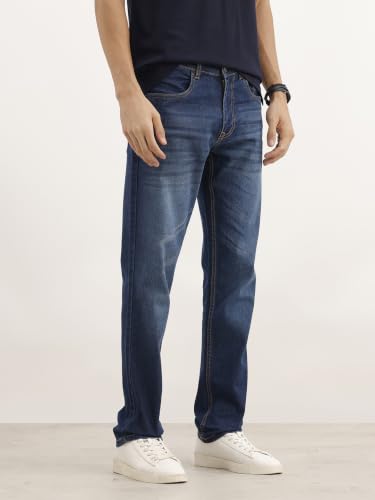 Image of WROGN Men's Regular Fit Jeans | Mid Rise | Jeans for Man