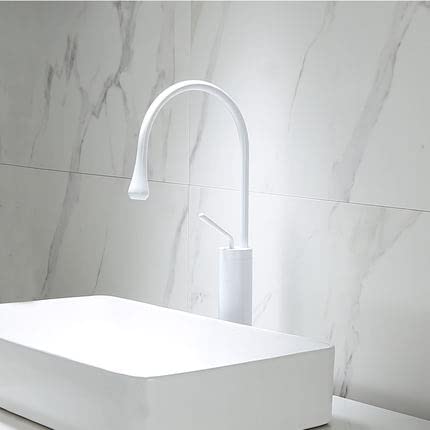 Mitigeur salle de bain gris et blanc robinet évier cuisine laiton pivotant