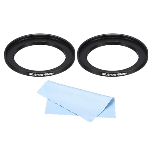 PATIKIL 40.5mm-49mm Metal Step Up Ring with Cleaning Cloth