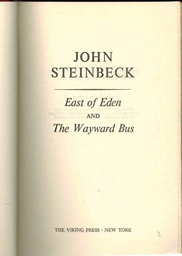 East of Eden and The Wayward Bus B000MCK8IA Book Cover