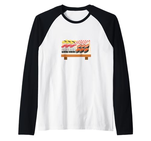 Surtido de sushi Camiseta Manga Raglan