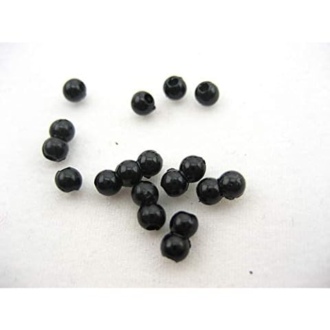 300pcs of Seed Beads Doll Supplies Small Animal Making Craft Eyes Soft Toy Doll Eyes 3mm Space Beads Cover