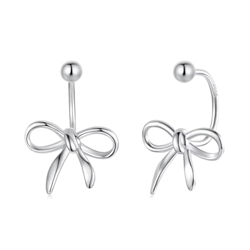 Boucles d'oreilles nœud en argent hypoallergénique et léger