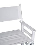 Regiestuhl Gartenstuhl Klappstuhl Stuhl Landhaussessel Sessel Weiß - 5