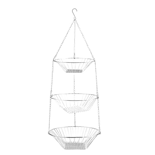 DzpKrka Cestas Para Verduras De Cocina,Estante Organizador De 3 Niveles De Hierro | Cesta Organizadora de Frutas y Verduras de Cocina,Para Despensa Alimentos Snacks Pan Herramientas Jardín DzpKrka Cestas Para Verduras De Cocina,Estante Organizador De 3 Niveles De Hierro | Cesta Organizadora de Frutas y Verduras de Cocina,Para Despensa Alimentos Snacks Pan Herramientas Jardín