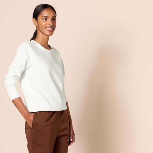 Image of Amazon Essentials Women's Fleece Crewneck Long Sleeve Pullover Sweatshirt (Available in Plus Size)