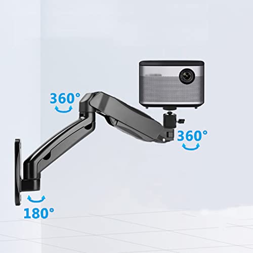 Soporte de proyector universal para montaje en pared, marco telescópico con elevación frontal y trasera, compatible con la mayoría de proyectores miniatura 6