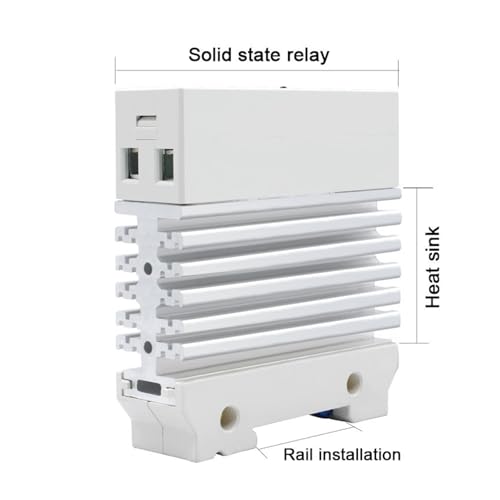 Relais à semi-conducteurs industriel 25A rail pour commutation DC AC stable - 5