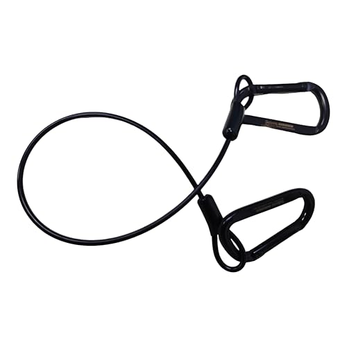 Selens テープホルダー 腰道具 カラビナ 両端カラビナ 50cm鋼製吊りロープ テープフッカー 2個セット テープ携帯 ガッファーテープ/ビニールテープ吊り下げ ホルダー 舞台、映画制作、ストレージに最適