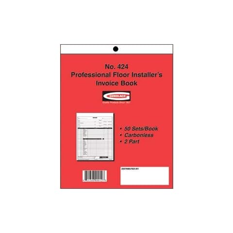 Gundlach No. 424 Pro Installer's Invoice Book Cover