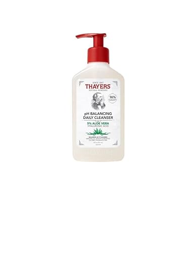 Thayers pH Balancing Daily Cleanser, Face Wash with Aloe Vera, Gentle and Hydrating Skin Care for Dry, Oily, or Acne Prone Skin, 8 FL Oz Cover