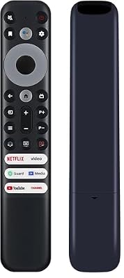 Universal Replacement for TCL-Google-TV-Remote, Compatible with TCL LED FHD HDR UHD QLED 4K Smart Googel TVs [NO Setup Required]