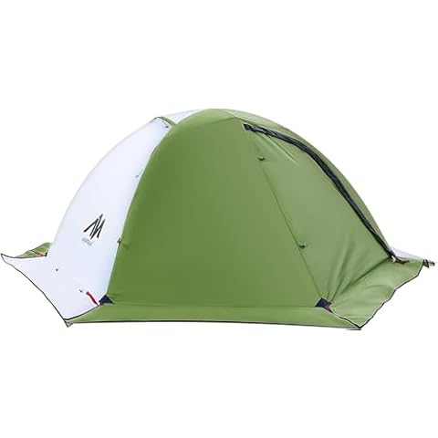 AYAMAYA 4 Season Backpacking Tent 2 Person Camping Tent Ultralight Waterproof All Weather Double Layer Two Doors Easy Setup 1 2 People Man Tents for Backpacker Outdoor Hiking Cover