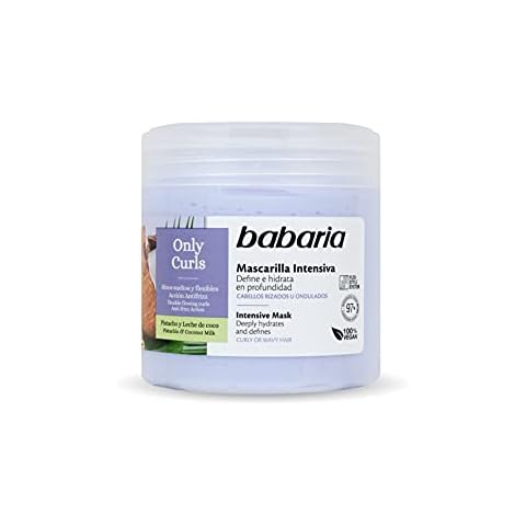 Babaria - Mascarilla Intensiva Only Curls con Pistacho y Leche de Coco - 500 ml Cover