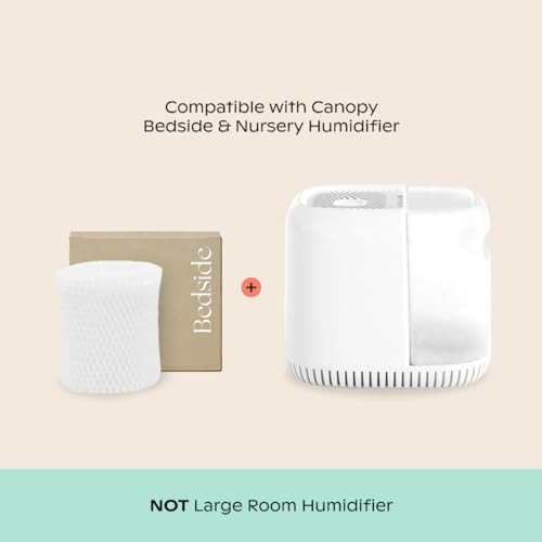 Canopy Original Bedside Humidifier Filters, Replacement Filters - Compatible with Canopy Bedside Humidifiers, Made with Wood Pulp, Paper Filter, Replace Every Six Weeks - Pack of 3