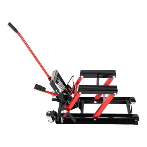 Cric de moto 680KG Ascenseur de moto Support de moto Pont élévateur à ciseaux Cric hydraulique...