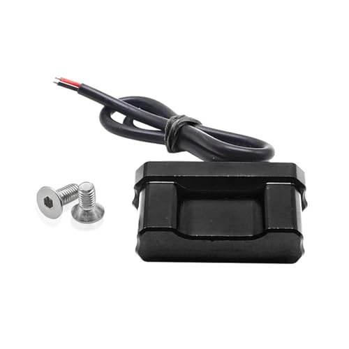 XUXRHMEAN Für Y&AMAHA T-MAX 500 530 560 SX DX Motorrad-Kennzeichenhalterrahmen Mit Blinkerhalterung Motorrad Nummernschildhalter(Black LED Lights)