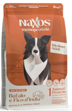 NAXOS ADULT MEDIUM BUFALO E FICO D'INDIA 12Kg MONOPROTEICO AL BUFALO