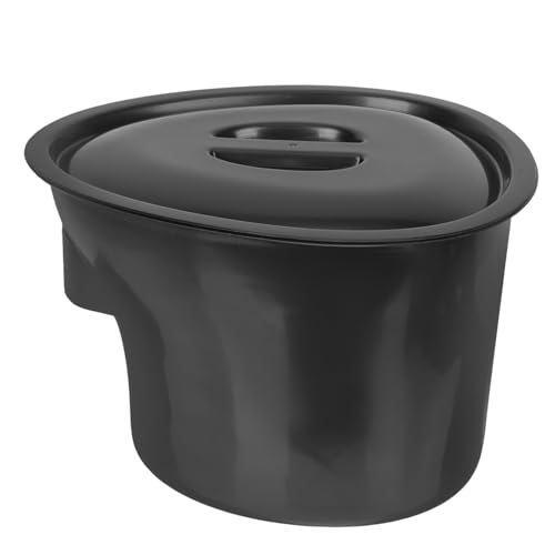 COLLBATH Household Chamber Pot Plastic Urinal Spittoon Lid 5l for Elderly Pregnant Women Patients and Boys and Girls