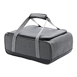 Bolsa de almacenamiento portátil de camping para equipos de cocina con bolsillo de malla y divisores (S)