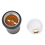 Kaffeemühle Elektrisch 9.5 * 18cm 150W Hoher Wirkungsgrad Elektrische Gewürz-/Kaffeemühle Sofort Einsatzberei Klarer Deckel KaffeebohnenmüHle Elektrisch für Küchen, Kantinen, Wohnungen