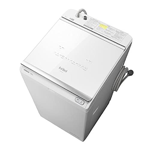 日立 タテ型洗濯乾燥機 洗濯12kg/乾燥6kg ホワイト ビートウォッシュ BW-DKX120G W AIお洗濯 本体日本製 液体洗剤 柔軟剤 自動投入