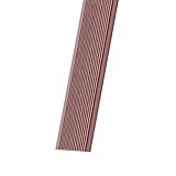 Rivestimento antiscivolo per gradini e gradini con profilo di sicurezza seghettato, larghezza 4 cm, colore marrone