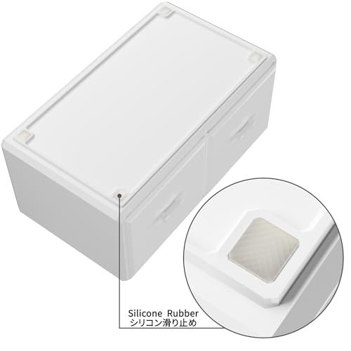 READAEER Makeup Cosmetic Organiser Storage Drawers Display Boxes Case with 12 Drawers, 4 Pieces, Freely Combined and Stacked.