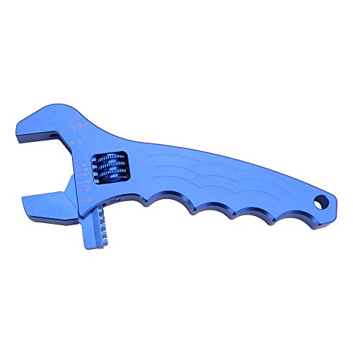 HIWOWSPORT Rollgabelschlüssel 6061 Aluminium 3AN-12AN, US-Wrench, blau Cover