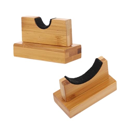 OSOLADY 1Pair Wooden Baseball Bat Display Holder Sturdy Rack for Horizontal Desktop Use for Collectors and Fans Space Saving Design Present for Baseball Enthusiasts