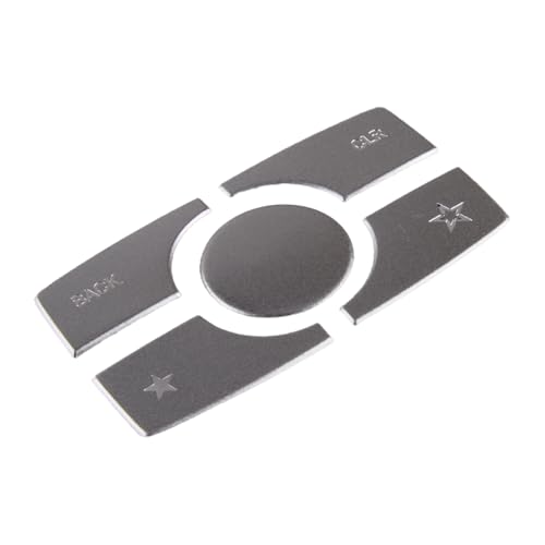 HIKNNE Qizm 5Pcs Interior Center Console Multimedia Button Cover Trim Fit for Mercedes Benz ML GL Class 2013-2019 Silver