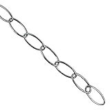 Chain Extension in Powder Coated Chrome, 36 inches Long, Strong Hold