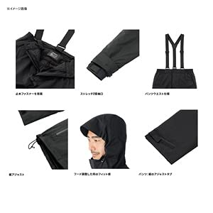 シマノ(SHIMANO) デュラスト ウォームレインスーツ ネイビー L RB-001U 8枚目