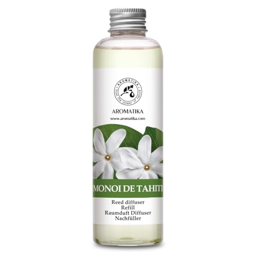 Reed Diffuser Refill Monoi de Tahiti - 200ml - Scented Diffuser with Rattan Sticks - Room Diffuser Refill - Home Fragrance - Room Freshener - Diffuser with Sticks - Sweet Scent - Floral Fragrance Reed Diffuser Refill Monoi de Tahiti - 200ml - Scented Diffuser with Rattan Sticks - Room Diffuser Refill - Home Fragrance - Room Freshener - Diffuser with Sticks - Sweet Scent - Floral Fragrance