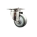 Service Caster Brand 3.5 Inch 316 Stainless Steel Light Duty Caster Wheel Gray Polyurethane Wheel ? 300lbs./Caster ? Swivel Plate Caster