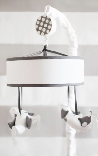 New Arrivals Song Bird Mobile, Grey/White
