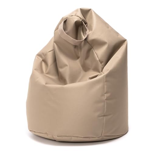 Ecopuf - Puf Sako para Exterior - Puf Infantil - Funda de Tela Resistente - Sillón Relax - Decoración del hogar - Talla S - 80x50 cm