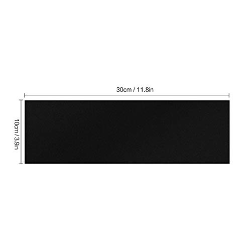 Image of QianBao Compatible with 11.8 inch x 4 inch Chevy Bowtie Emblem Vinyl Wrap Kit with Spatula and Cutter 3 Pcs Universal Logo Overlay Black