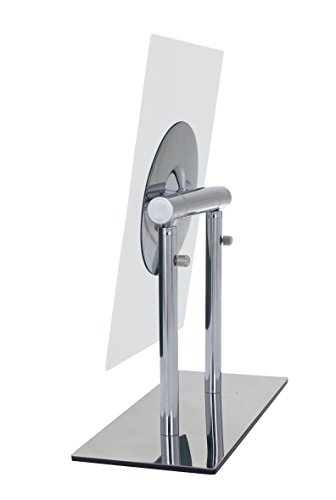 Wenko 3656420100 Standing beauty mirror Pinerolo collapsible, Metal Steel, 23 x 2735 x 10 cm, Chrome