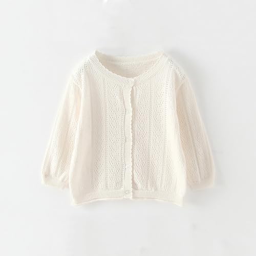 Toddler Baby Girls Knitted Cardigan Sweater Crewneck Knit Crochet Button Closure Cardigan Tops Coat4