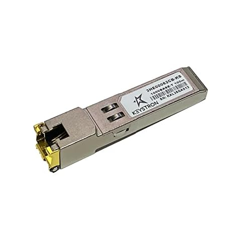 Keystron 10/100/ 1000BASE-T SFP Copper RJ-45 100m-855 Compatible with Alcatel-Lucent 3HE00062CB Cover