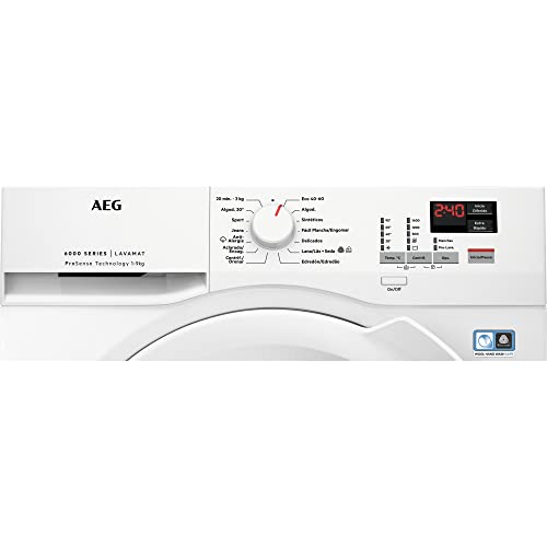 AEG L6FBK947 Lavadora de Libre Instalación, Carga Frontal, 9 Kg / 1400 rpm, Motor Inverter, Función Vapor, Programa Rápido, Inicio Diferido, Blanco, Clase C - imagen 2