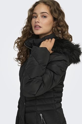 ONLY, Kadın, ONLNORA PUFFER COAT LIFE CC OTW, Kaban, Siyah, M - Görsel 7