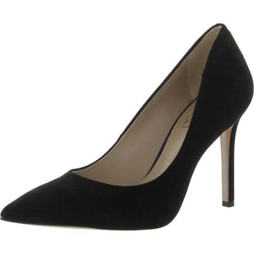 Sam Edelman Womens Hazel Suede Pointed Toe Pumps Black 10 Wide (C,D,W)2
