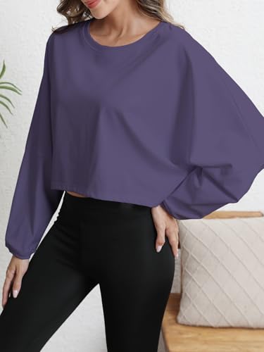 Save on MATEAM Women's Cropped Sweatshirt - Loose Fit & Casual - Image 2